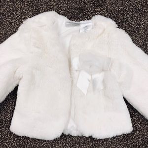 NWOT Baby Girl Faux Fur Jacket 18M